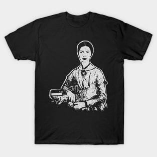 Minimalist Monochromatic Emily Dickinson T-Shirt